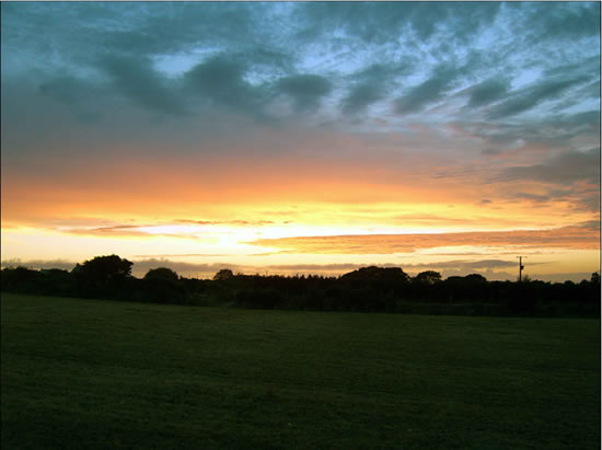 sunset from carn marth